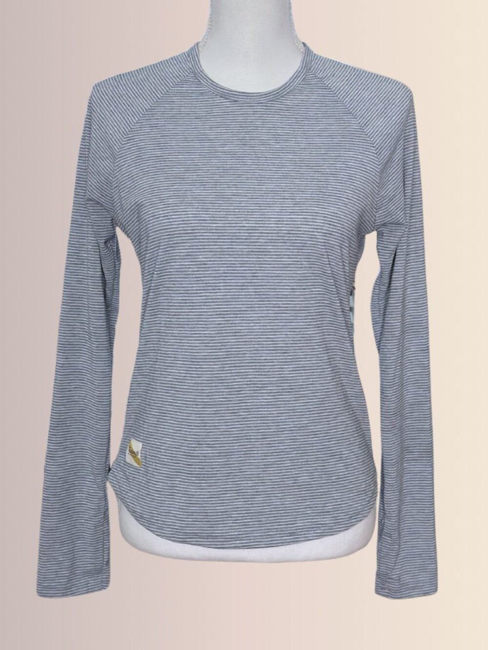 NEW Tracksmith Long Sleeve Running Top size Small Horizon Blue White Striped